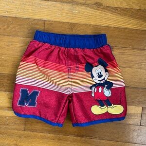Boys Mickey Mouse swim trunks size 18M